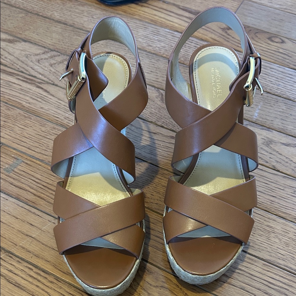 Michael Kors Tan Strappy Sandals